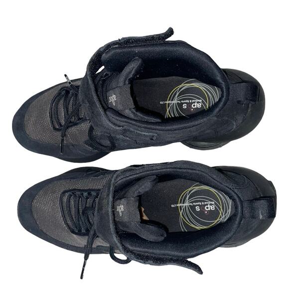 Apos Theraphy Black Suede Leather High Cut Sneakers    Size:  US 10 - Picture 6 of 8